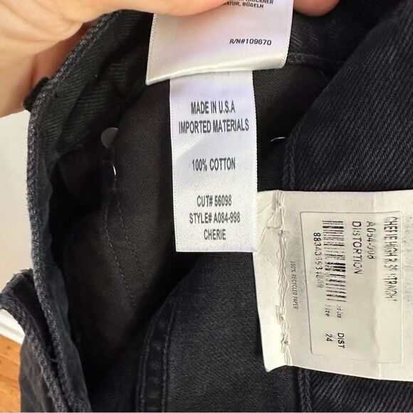 AGOLDE Cherie High Rise Straight in Distortion - Picture 10 of 11